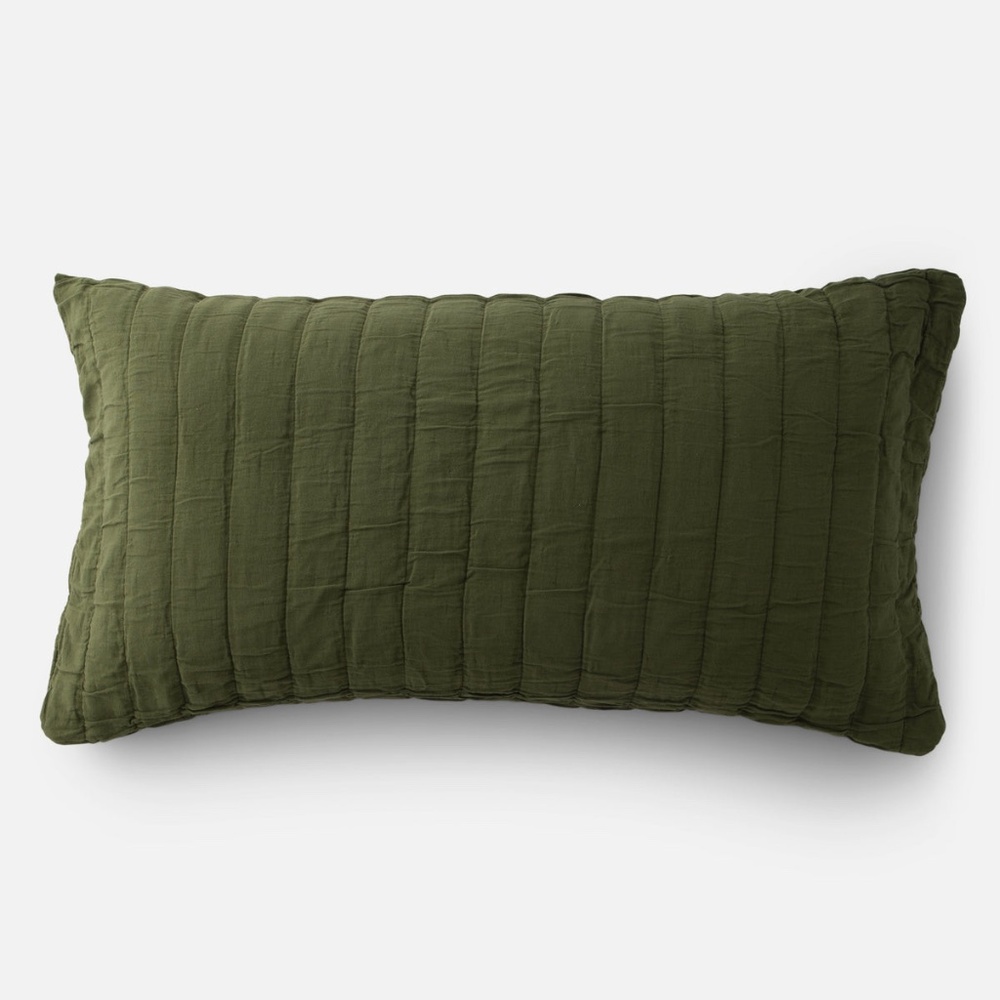 ISO Schoolhouse Channeled Cotton Sham in Alder (King)